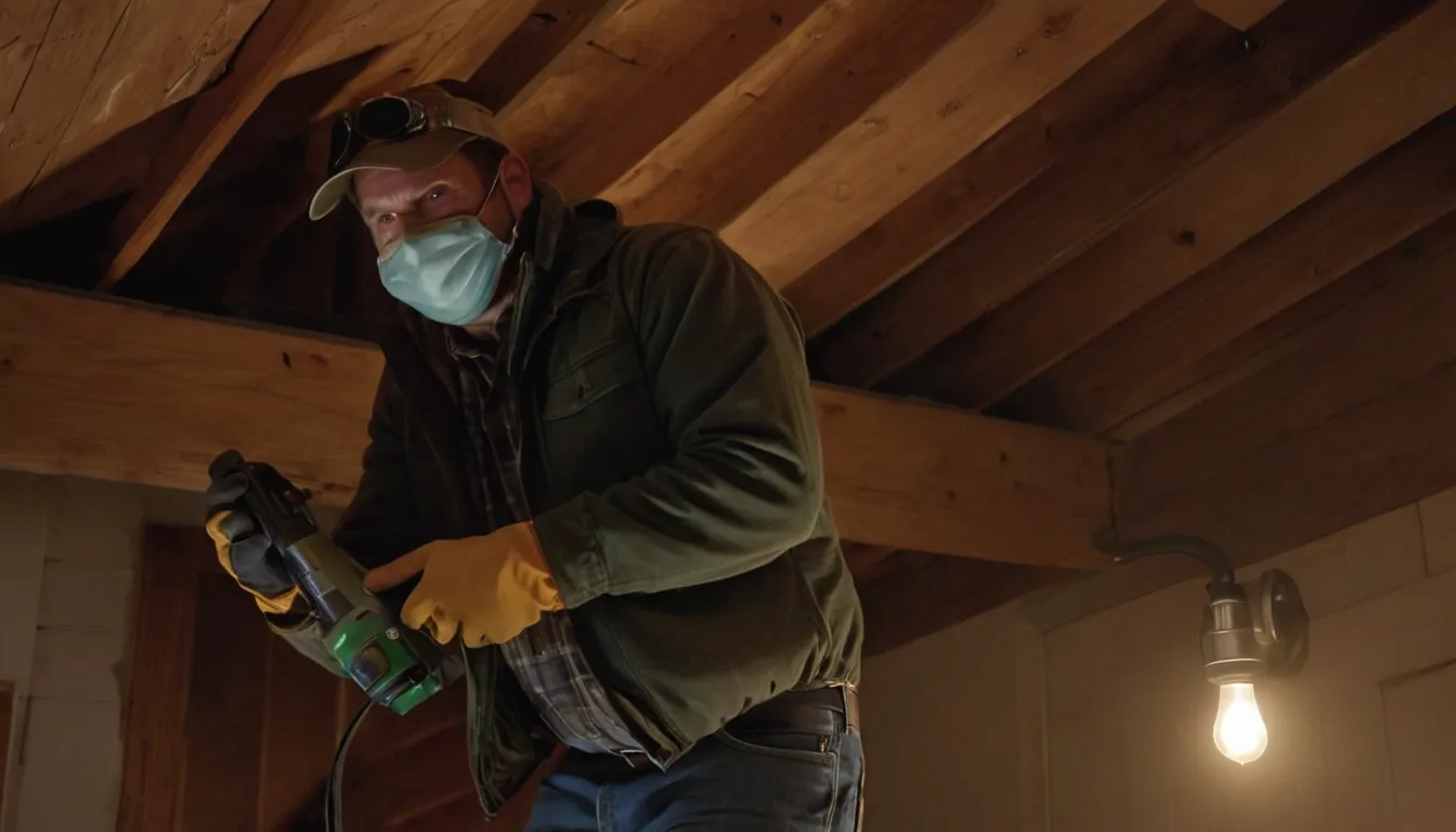 A local provider inspecting an attic for animal entry points in a Dallas home
